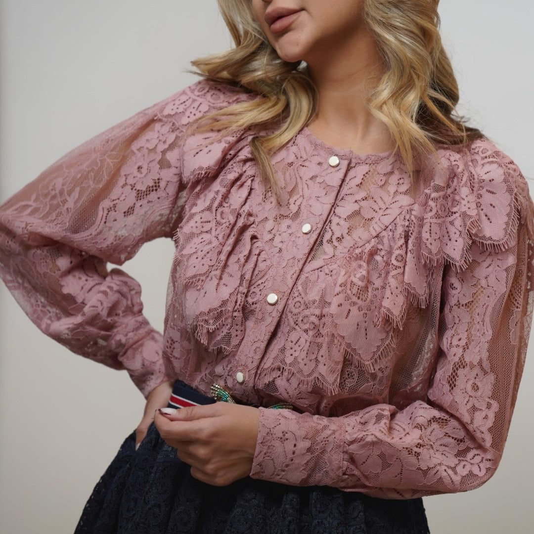 Rose Lace Blouse