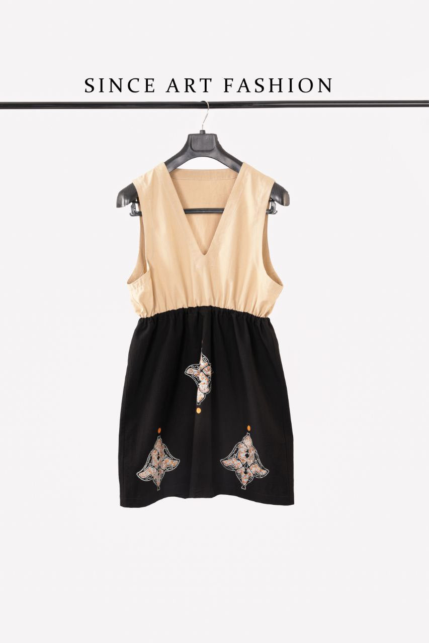 Hand painted short dress