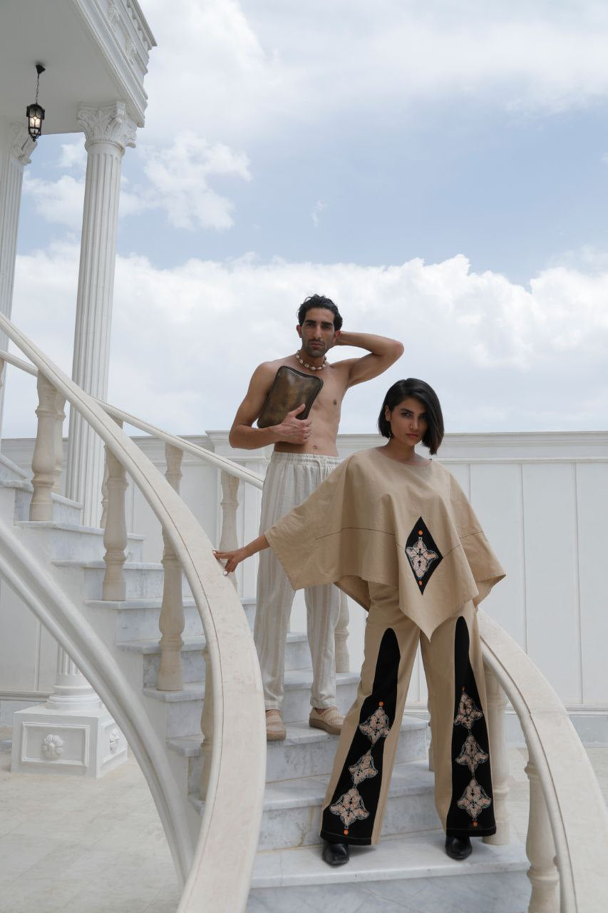 Hand-painted poncho
