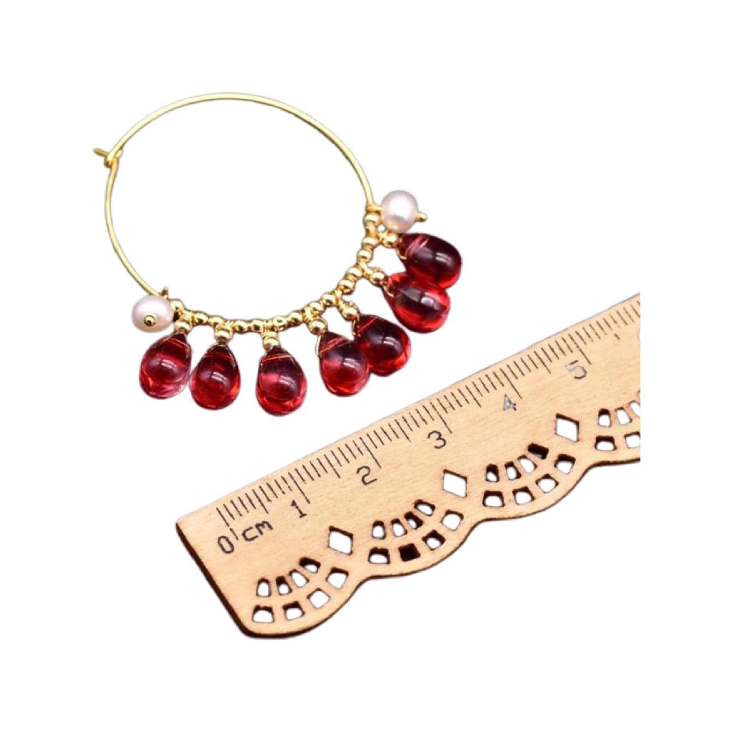 Red Tassel Earrings