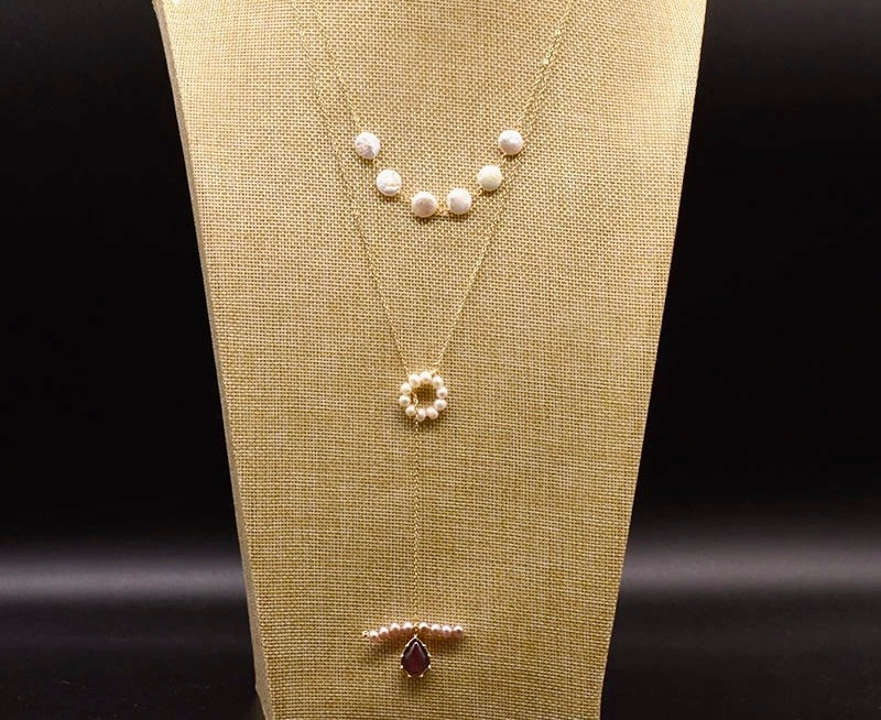Long double layers necklace