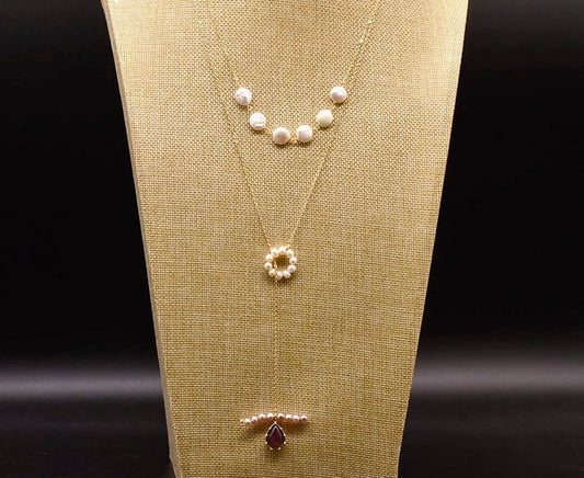 Long double layers necklace