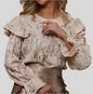 Romantic Lace Ruffle Blouse