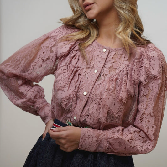 Rose Lace Blouse