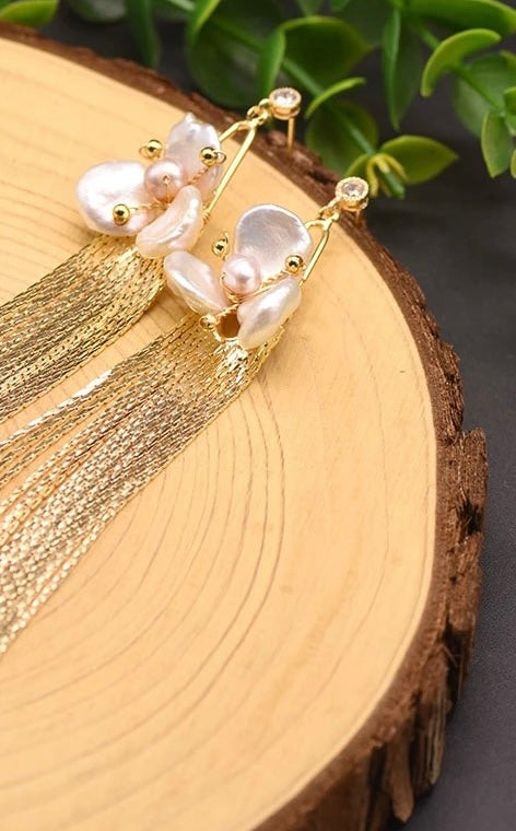 Long tassel earrings