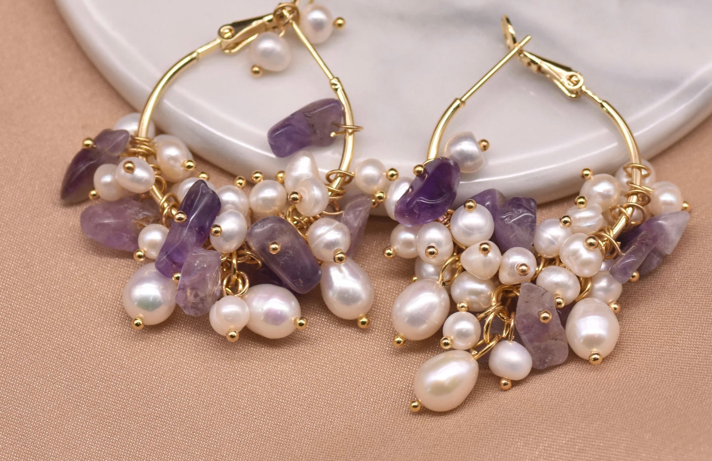 Amethyst earrings