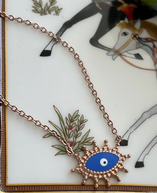 Blue eye necklace