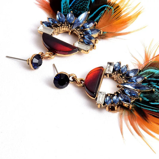 Feather earrings