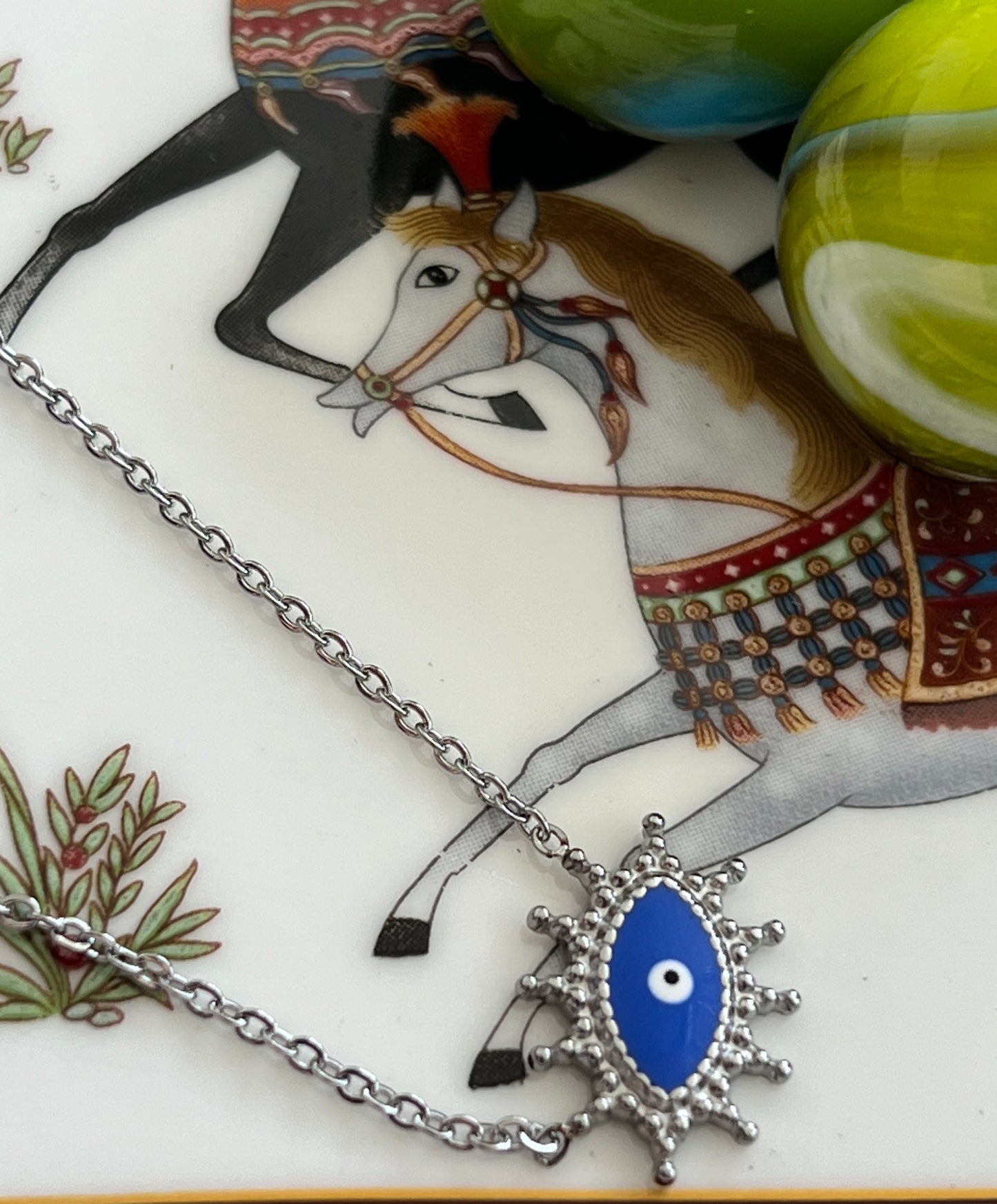 Blue eye necklace