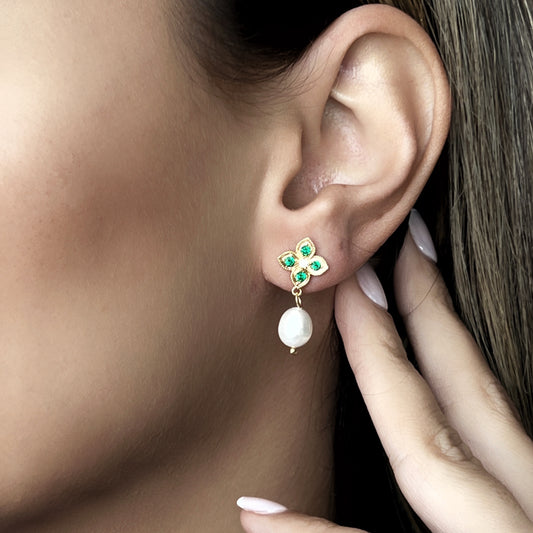 Emerald earrings